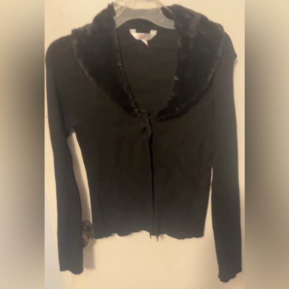Fur cardigan
